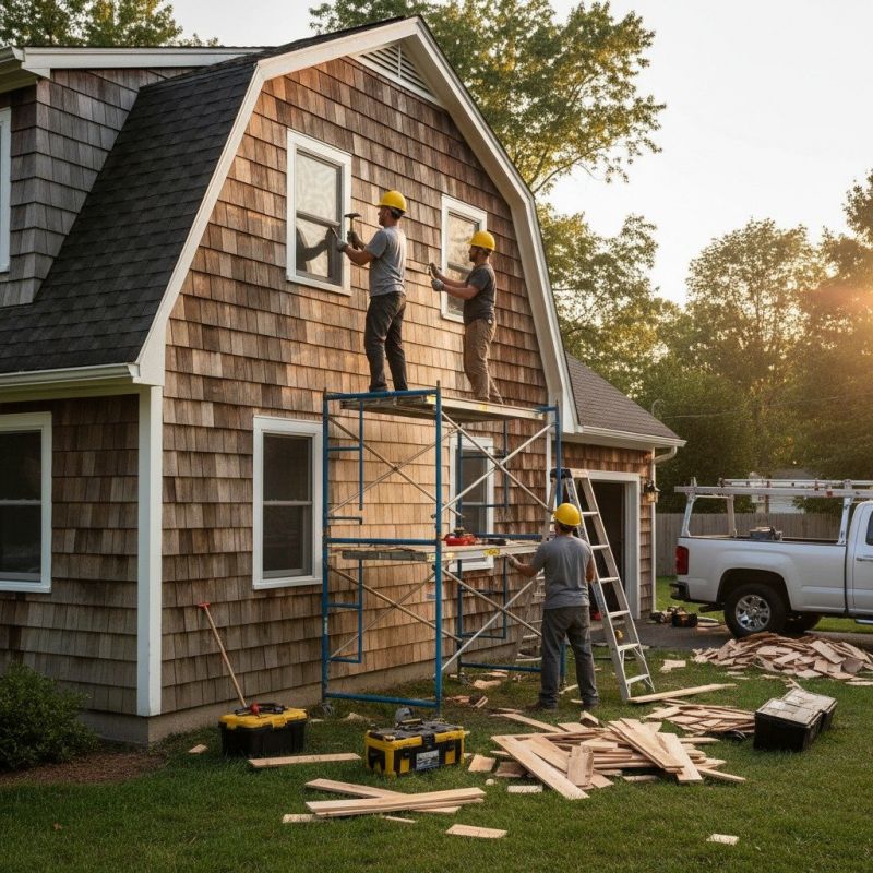 Local Cedar Siding Installation pros at work